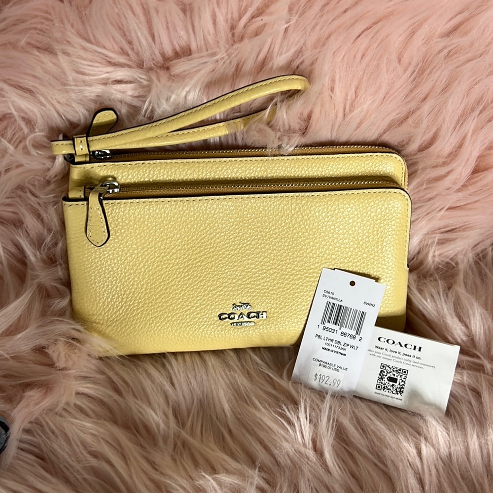 BN Coach Double Pocket Wristlet